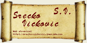 Srećko Vicković vizit kartica